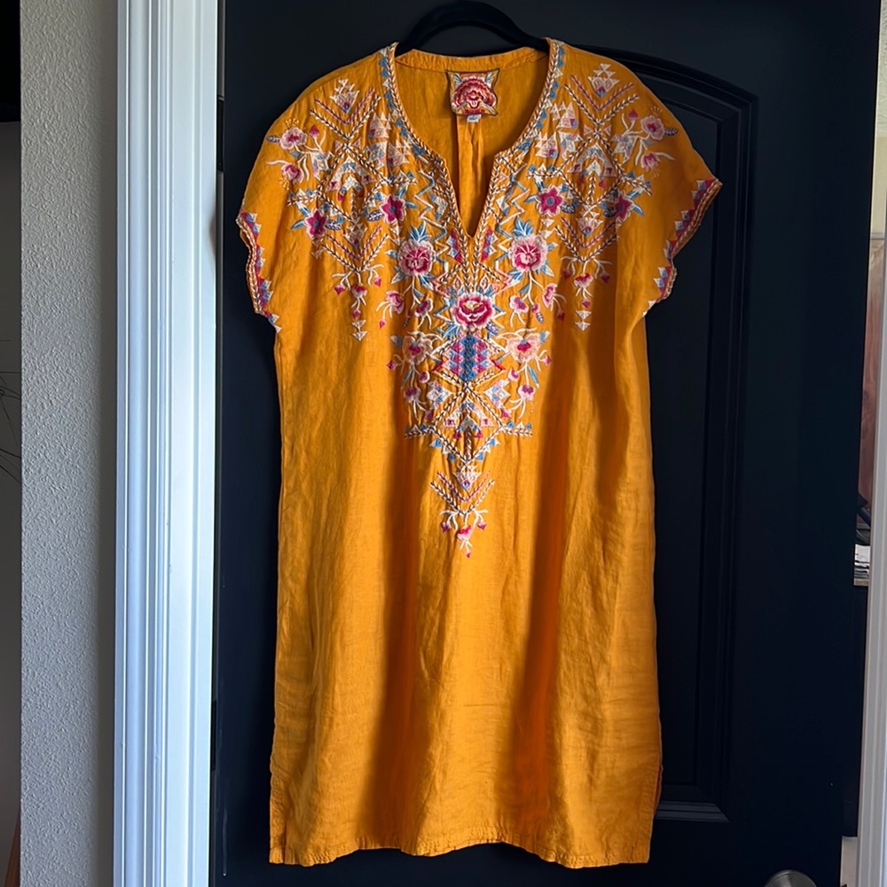 Johnny Was Linen Dress size Small